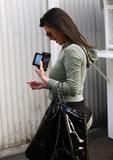 Kim Kardashian in her favorite green sweat